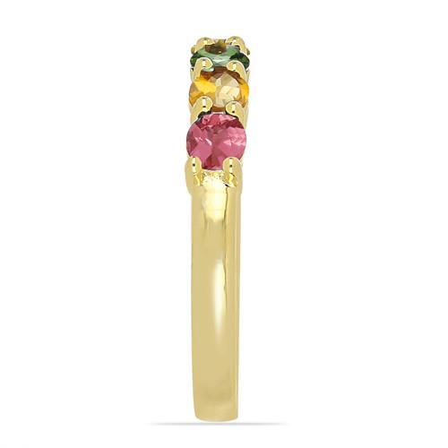 14K GOLD RING WITH 2.10 CT MULTI TOURMALINE #VJR9417